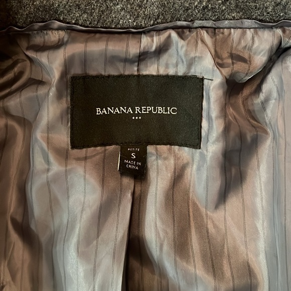 Banana Republic Grey Wool Blend Pea Coat - Picture 9 of 10